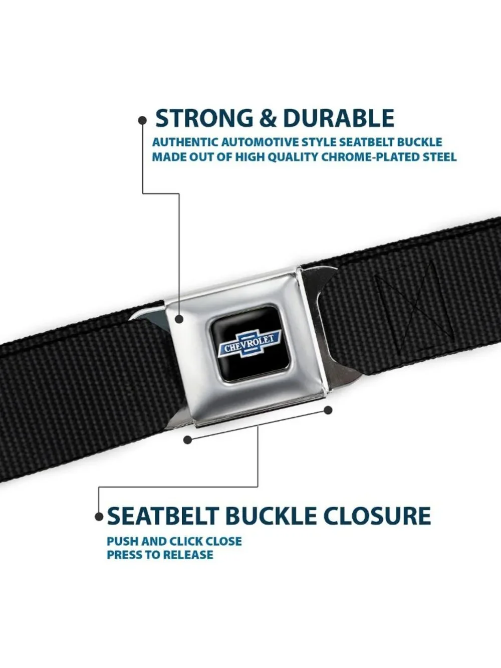 Stylish Seatbelt Belt for Men & Women - Adjustable, Durable, Unique Design